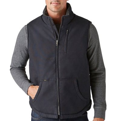 Lee Men's Sherpa Lined Canvas Vest Sam's Club