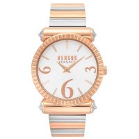 Versus Versace Women's Republique Two-Tone Rosegold Stainless Steel Bracelet Watch, 38mm