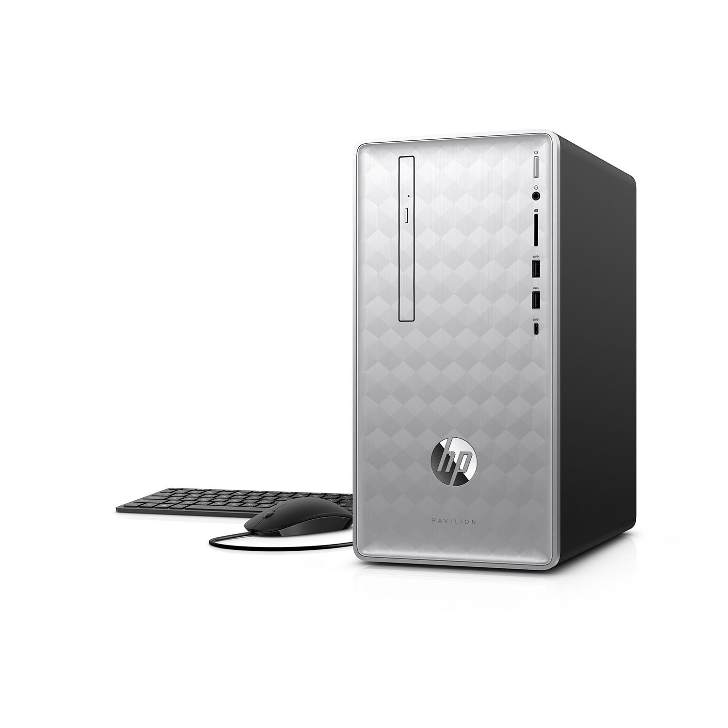 HP Pavilion 3LA20AA#ABA Desktop Tower with 8th Gen Core i7, 16GB RAM, 2TB HDD