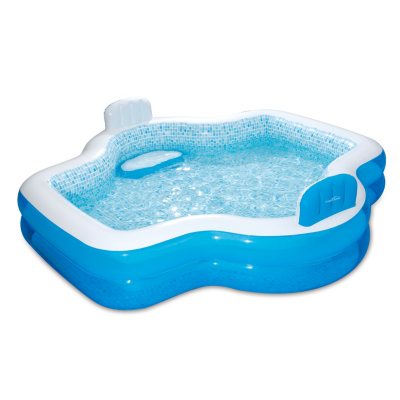 inflatable pool with seats