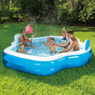 10ft x 30in, Navy Adults Pools Inflatable Outdoor Garden Waters Sports Game Easy Set Durable Family Inflatable Swimming Pool,Inflatable Kiddie Pools,Inflatable Top Ring Swimming Pools 