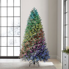 Evergreen Classics 7.5’ Pre-Lit Twinkly Multicolored RGBW LED Douglas Fir Tree