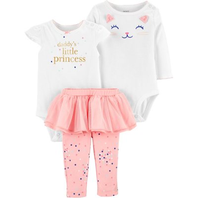  Carter's Baby Girl 3-Piece Bodysuit Pant Outfit Set