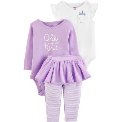 Baby Girl Carter's 3-pc. Flower Bodysuit & Pants Set