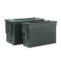 Metal Ammo Cans, 30 CAL. & 50 CAL. - 2 Pack