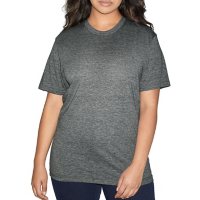 American Apparel Tri-Blend Track T-Shirt, 2 Pack