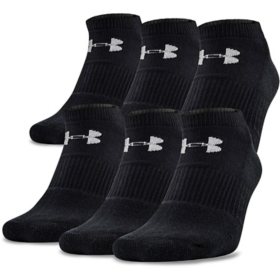 Under Armour Charged Cotton 2.0 No Show Socks, 6 Pack