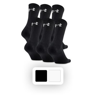 Under Armour 6 Pack Charged Cotton 2.0 Crew Sock Sam s Club