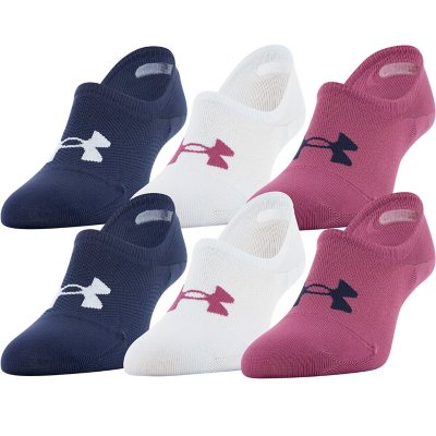 Under Armour Women's 3 Pack Essential Ultra Low Liner Socks