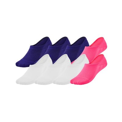 Member's Mark Women's 8-Pack Low Cut Liner Sock:- Pink/Gray/Navy