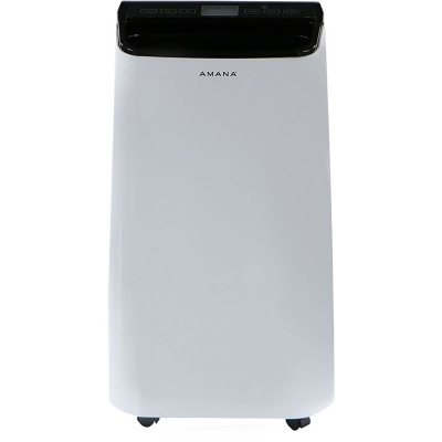 Amana Portable Air Conditioner with Remote Control in White/Black for Rooms up to 500-Sq. Ft.