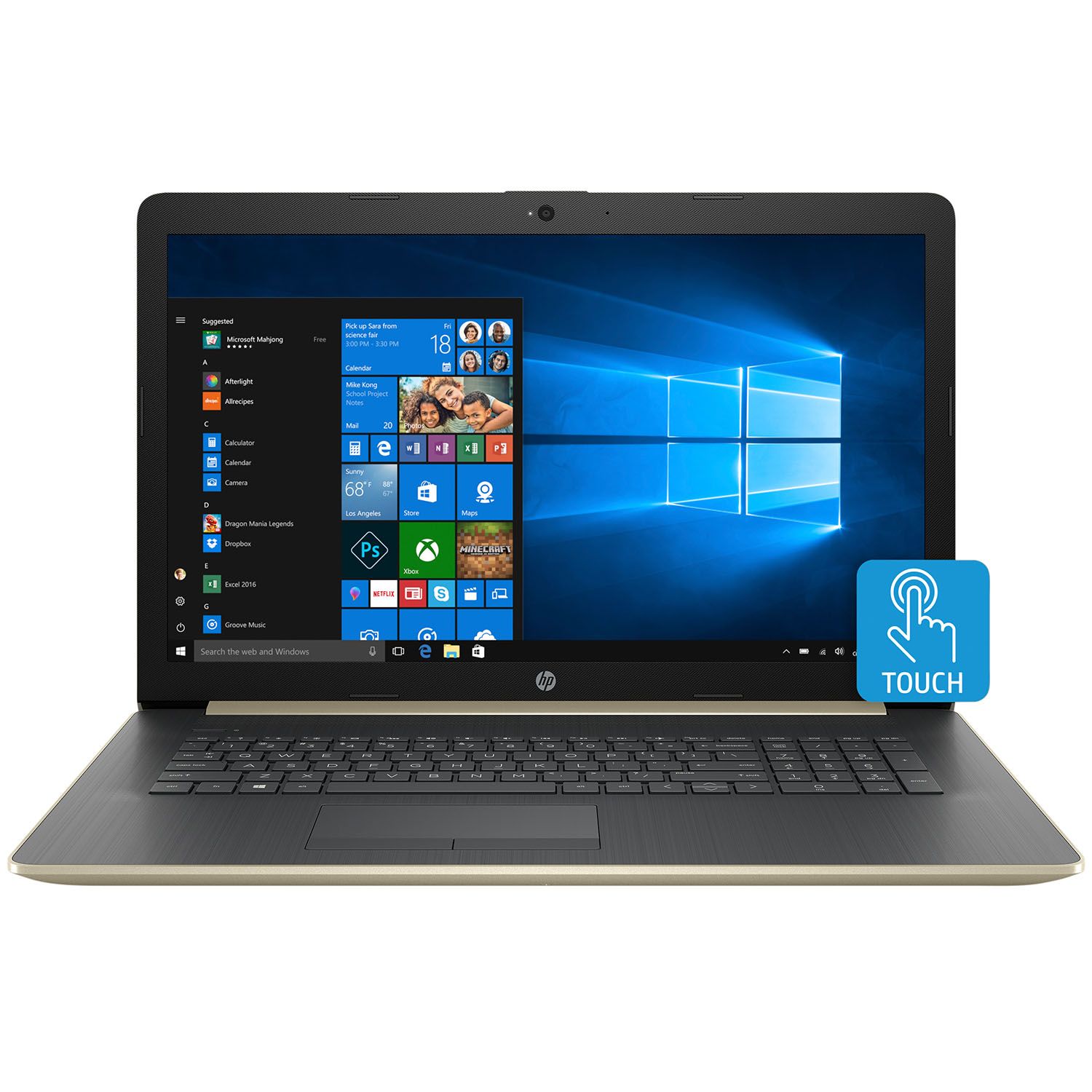 HP 17-by0063cl 17.3″ Touch Laptop, 8th Gen Core i7, 24GB RAM (16GB Intel Optane + 8GB RAM), 1TB HDD