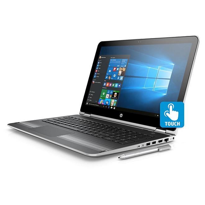 HP Pavilion X360 2-in-1 Touchscreen Convertible 15.6" Notebook, Intel Core i3-7100U Processor, 8GB Memory, 1TB Hard Drive, HD Wide FOV Webcam, B&O Play Audio, Includes Active Stylus Pen, Windows 10 Home