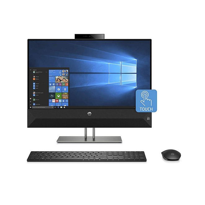 HP Pavilion 23.8" Widescreen Touch All-in-One Desktop 24-xa0040, Intel Core i7 8700T Processor, 24GB Memory: 16GB Intel Optane + 8GB DDR4 RAM, 1TB 7200RPM SATA HDD, Intel UHD Graphics 630, 10 Point Touch, HP wireless keyboard and optical mouse