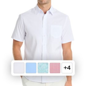 Nick Graham Men's Performance Short Sleeve Woven Sport Shirt