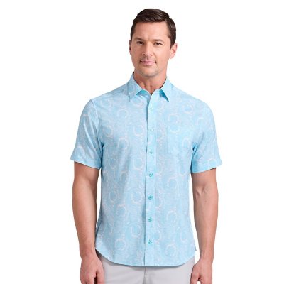 Nick Graham Short Sleeve Shirt Aqua S:- Aqua - Online Only, S