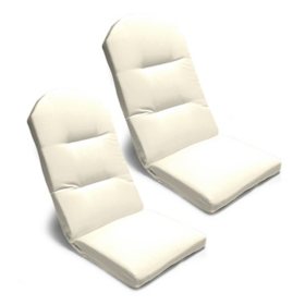 Sunbrella 20" x 45.5" Polywood Adirondack Outdoor Chair Cushions, Set of 2