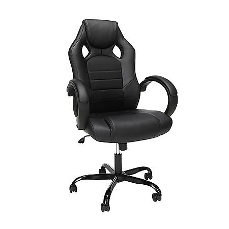 OFM Essentials Collection High-Back Gaming Chair, Padded Loop Arms, Choose a Color (ESS-3083HB)