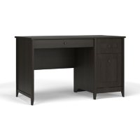 Quarters & Craft Harvey Manor Collection Home Office 47" Computer Desk, in Brushed Black (QC47CB)