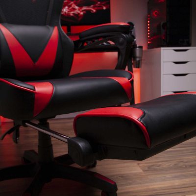 Respawn mesh gaming discount chair pull out foot