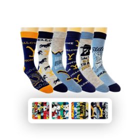 Character 6-Pack Casual Crew Sock