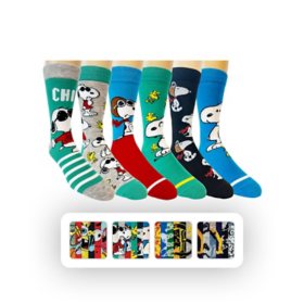 Character 6-Pack Casual Crew Sock