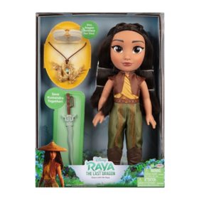 Disney Princess Share with Me Raya Toddler Doll with Child-sized Accessories