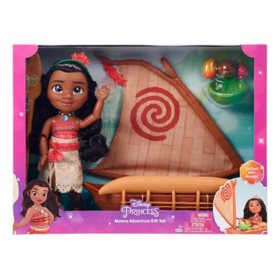 Disney Princess Moana Articulated Toddler Doll with Voyager Canoe
