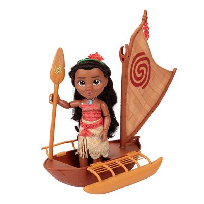 Disney Princess Moana Toddler Doll with Voyager Canoe Sam s Club