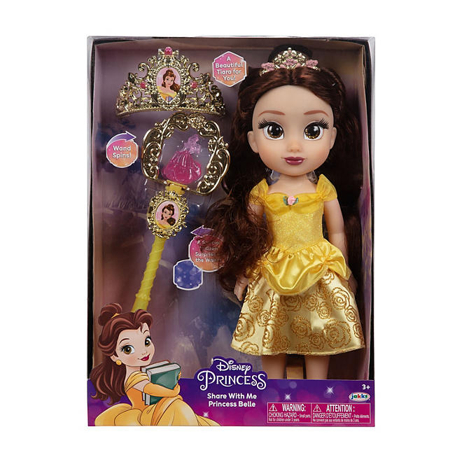 Disney Princess Share with Me Belle Toddler Doll with Child-sized ...