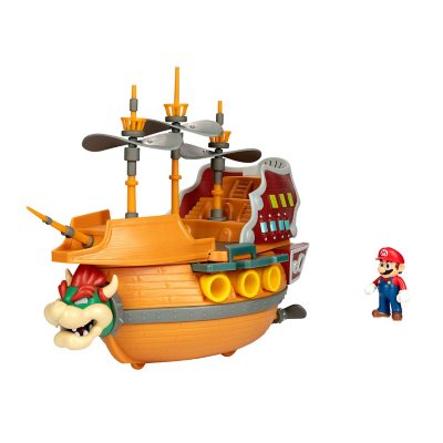 Super Mario Deluxe Bowser's Airship with 5 Figures - Sam's Club