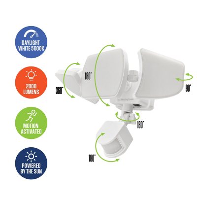 Westinghouse 2000 lumen solar motion activated discount