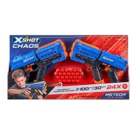 X-Shot-Dart Ball Blaster-Chaos Meteor - 2 Pack