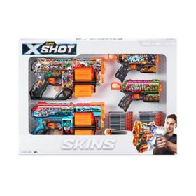 X-Shot Skins "Dread" and "Flux" Combo Pack with 96 Darts