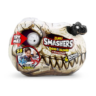 Smashers Dino Island Giant Skull (T-Rex) by ZURU with Over 30 Surprises,  Mini Eggs and Figurines, Prehistoric Discovery Toy, Dinosaur Toys, Slime,  Sand and More Age 5+ 