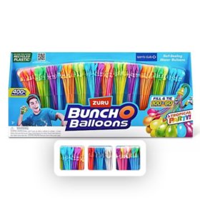 Zuru Bunch O Balloons 400+ Rapid-Fill Self-Tying Recyclable Water Balloons, 12 Stems