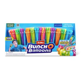 Zuru Bunch O Balloons 400+ Rapid-Fill Self-Tying Recyclable Water Balloons 12 Stems, Various Colors