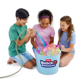 Zuru Bunch O Balloons 400+ Rapid-Fill Self-Tying Recyclable Water Balloons 12 Stems, Various Colors