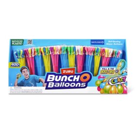 Zuru Bunch O Balloons 400+ Rapid-Fill Self-Tying Recyclable Water Balloons, 12 pk.