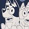 Bluey, variant on Character Boys Crewneck Sweatshirt