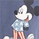 Mickey Mouse, variant on Character Americana Tee