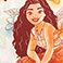 Moana, variant on Girl's Character Tees