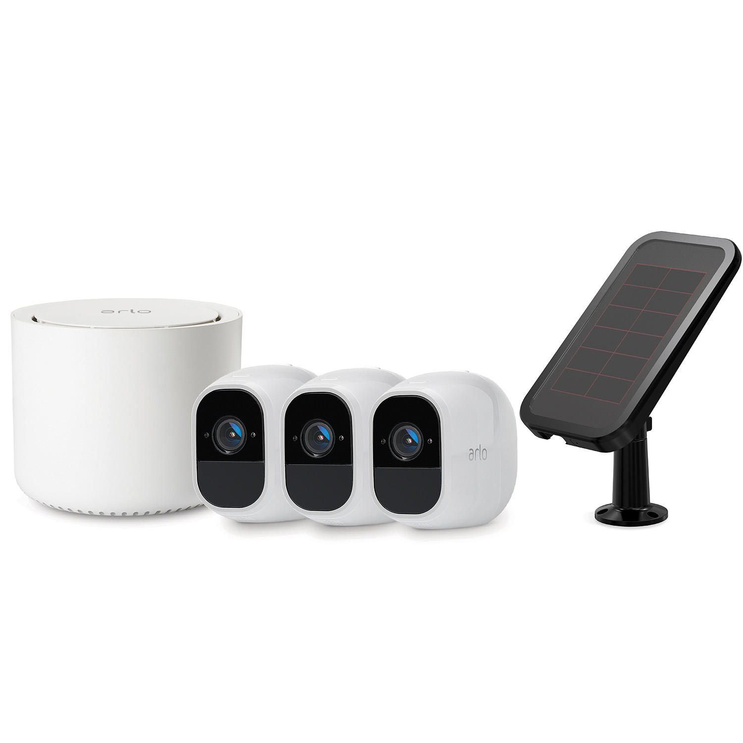 Arlo Pro 2 Wire-Free HD Security Cameras – 3 Pack + Bonus Solar Panel and 3 Months of Arlo Smart