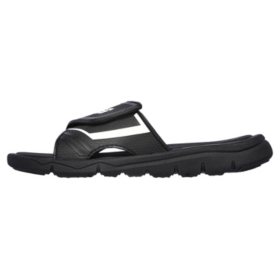 Skechers Mens Black Slide Sandals Sams Club