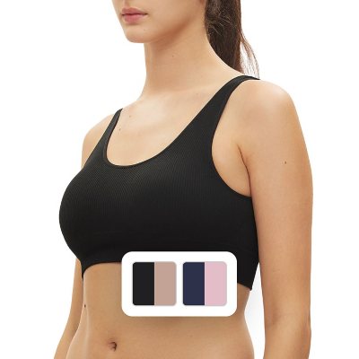 Women's Comfort Sports Bra Low-Impact Activity Sleep Bras with Removable  Pads