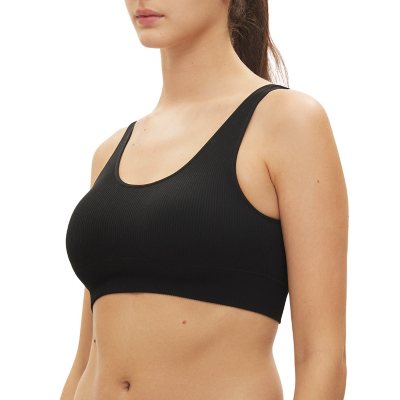 Uniqlo Sports bra Size 10 Black Racer Back Low Med Support