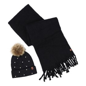 Lucky Brand Women's 2-Piece Hat and Scarf Set