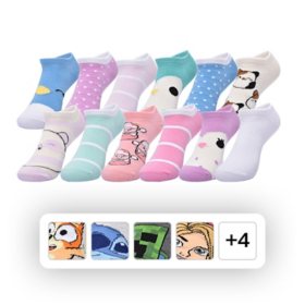 Character Girls 12-Pack No-Show Sock
