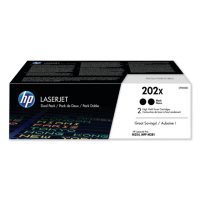 HP 202X, 2-Pack High Yield Black Original LaserJet Toner Cartridge