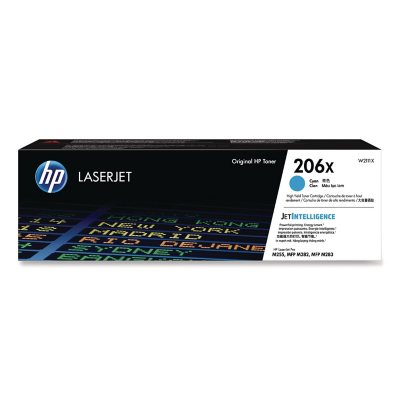 HP 206X,High Yield Cyan Original LaserJet Toner Cartridge